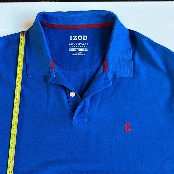 Bundle 2 Short Sleeve Polo IZOD Men’s Advantage Performance natural stretch - Picture 4 of 11